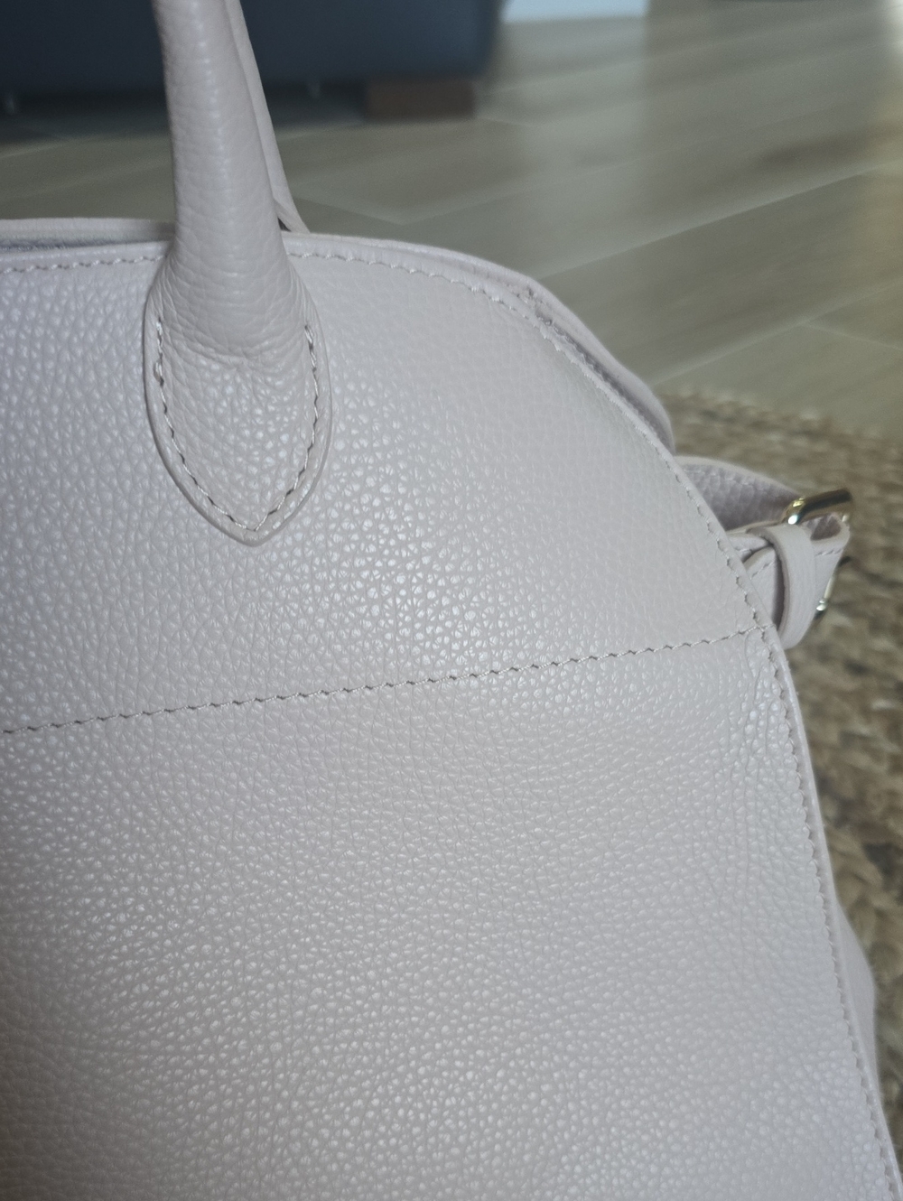 Blush Leather Satchel Bag - Picture 7 of 7